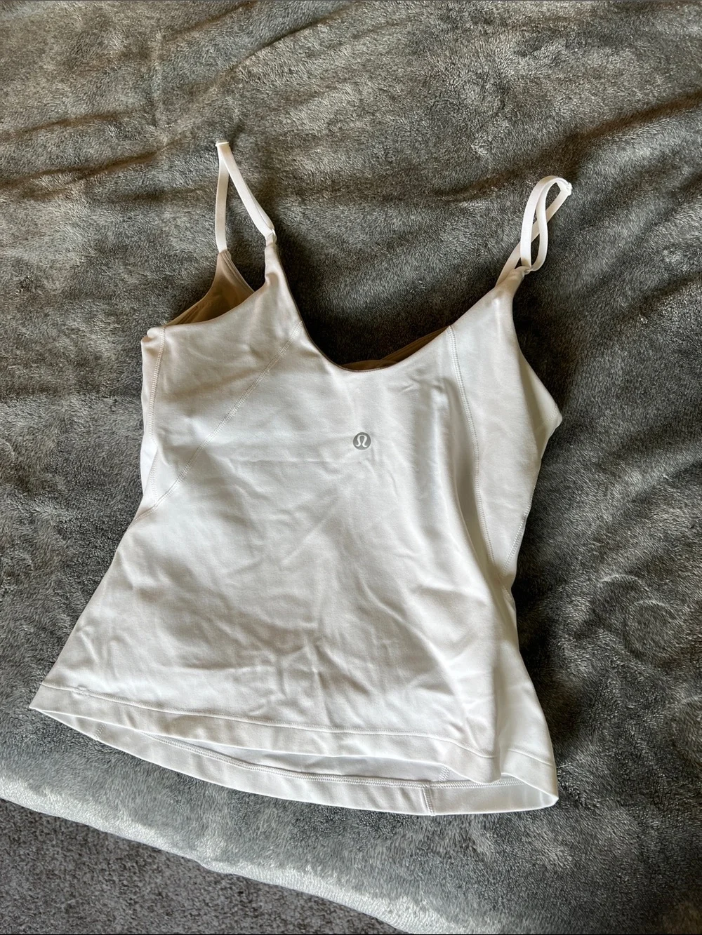 lululemon athletica White V-Neck Cami Tank